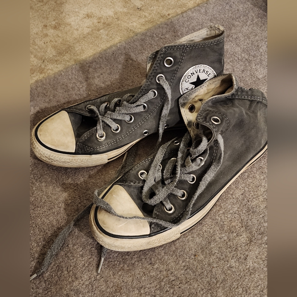 Grey Converse High Tops